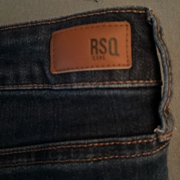 RSQ Vintage High Rise Frayed Hem Distressed Jean shorts size 5 - Picture 6 of 12